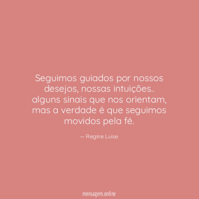 Movidos pela fé