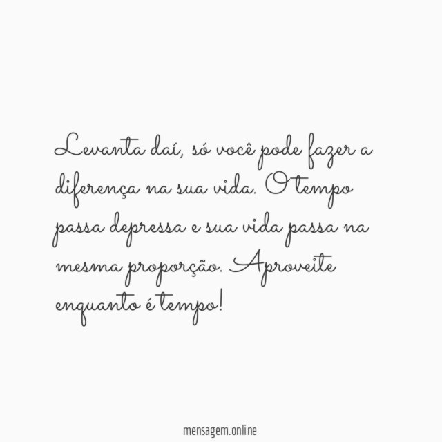 Ainda é tempo