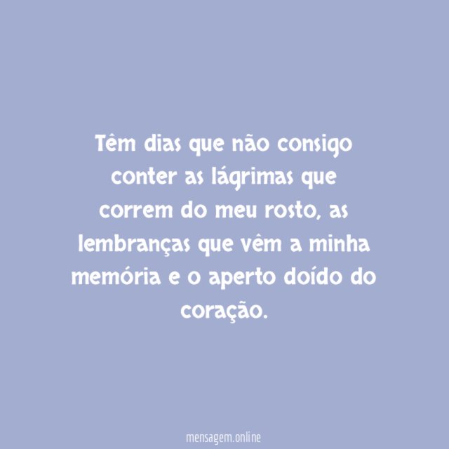 Não consigo conter