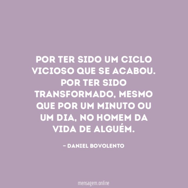 O homem da sua vida