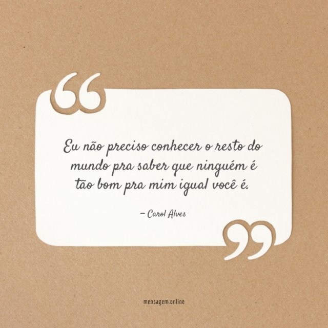 Você
