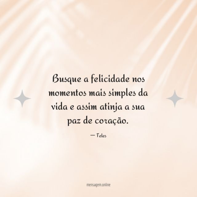 Busque a felicidade