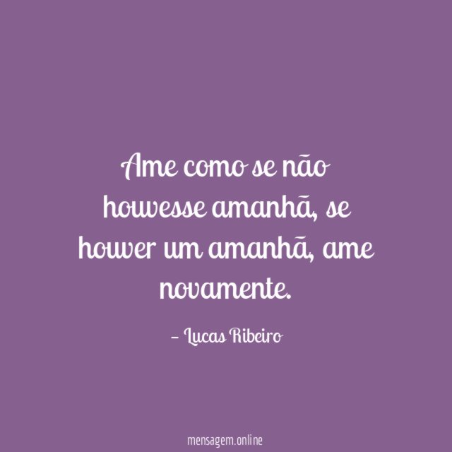 Ame… Para sempre!