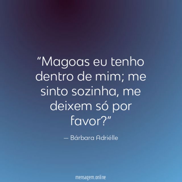 Magoas eu tenho dentro de mim