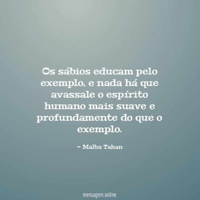 Pelo Exemplo