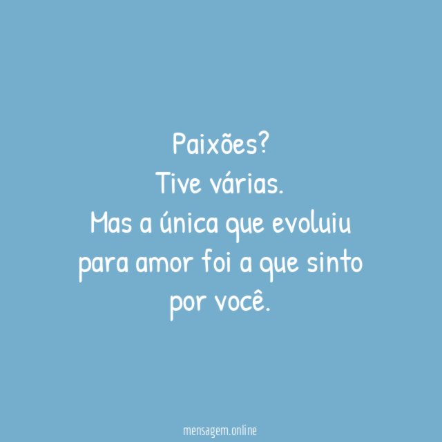 Amor e paixão