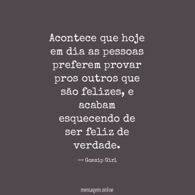 Verdadeira felicidade