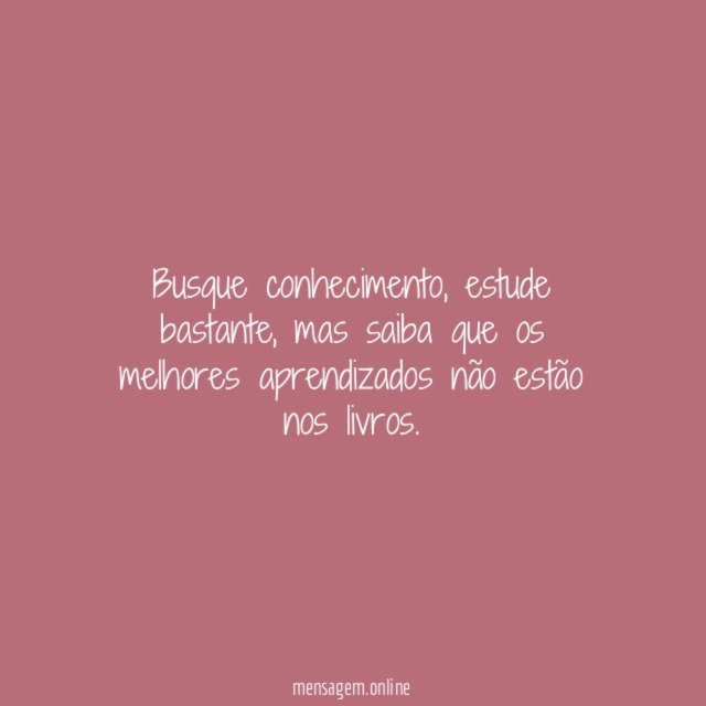 Lição para vida