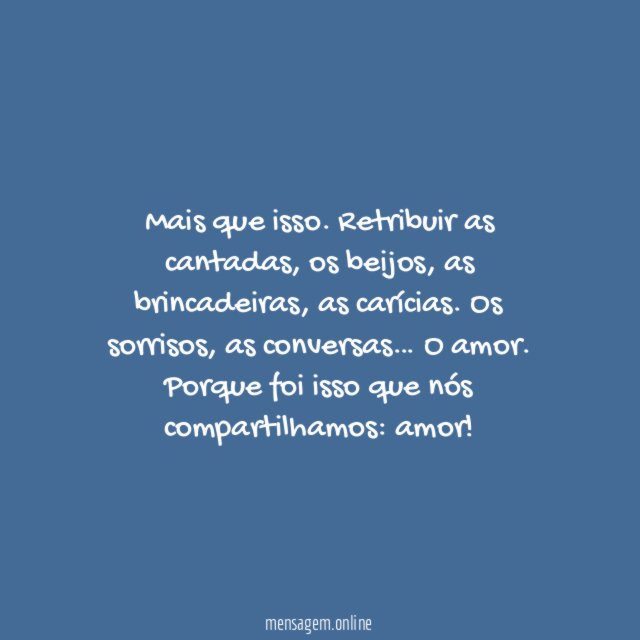 Compartilhamos amor