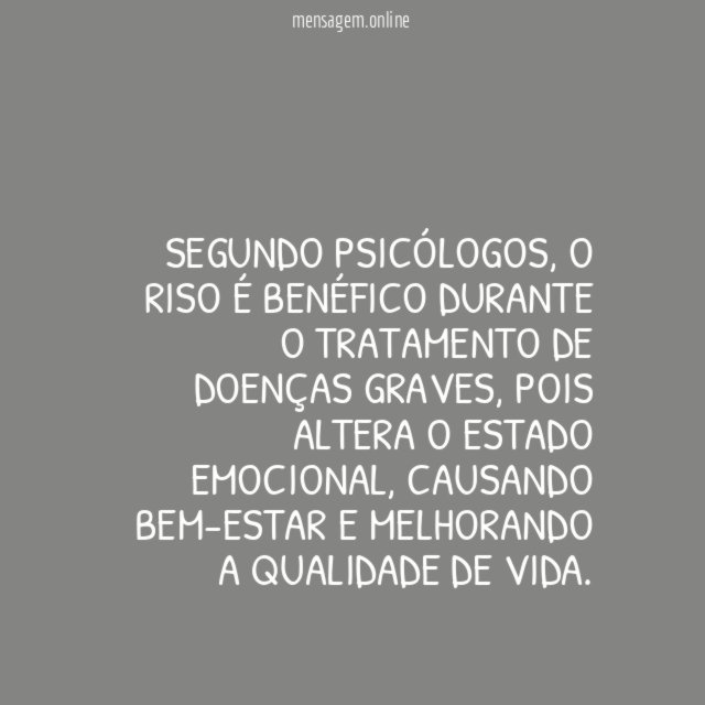 Sorrir melhora a qualidade de vida