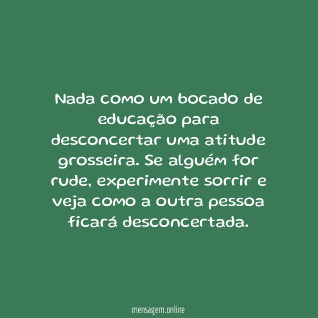 Sorrir desarma