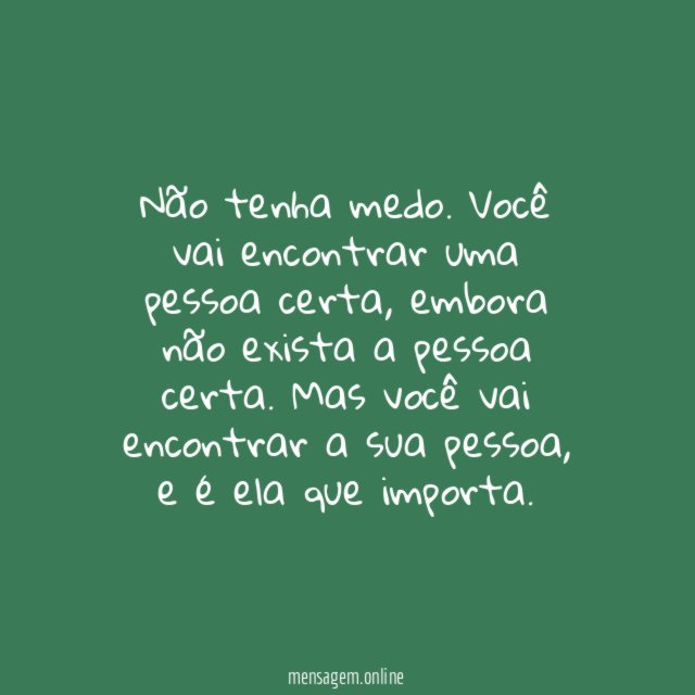 Sua pessoa