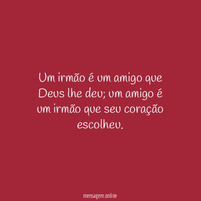 Amigo e Irmão