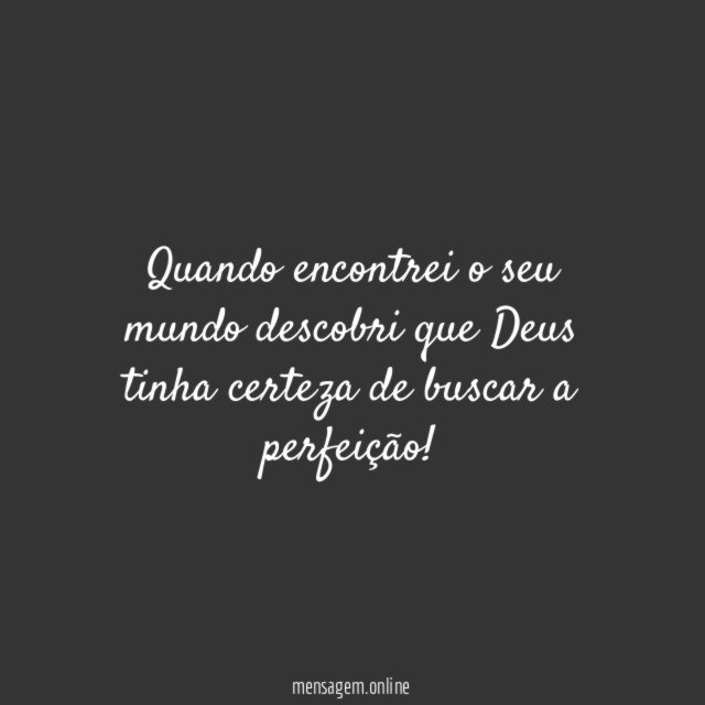 Buscar a perfeição