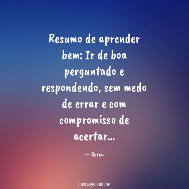Resumo de aprender bem