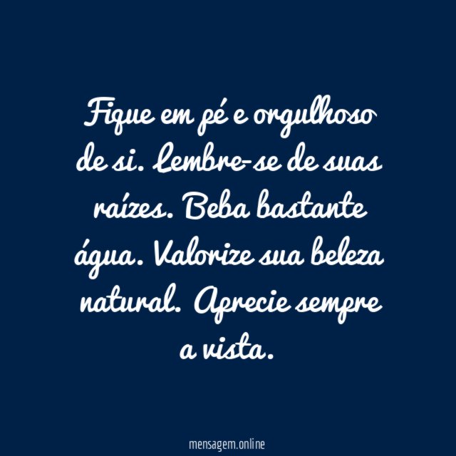 Conselhos de uma árvore