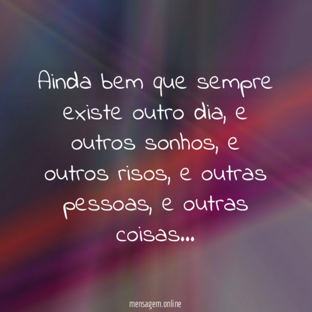 Ainda bem…