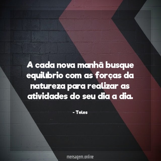 Cada nova manhã