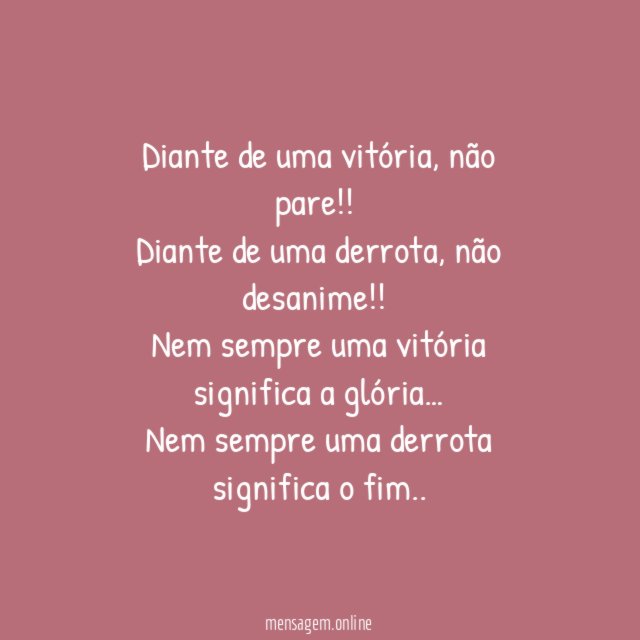 Vitórias e Derrotas