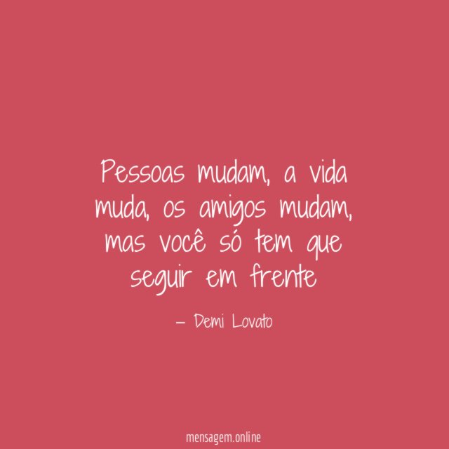 Mudanças