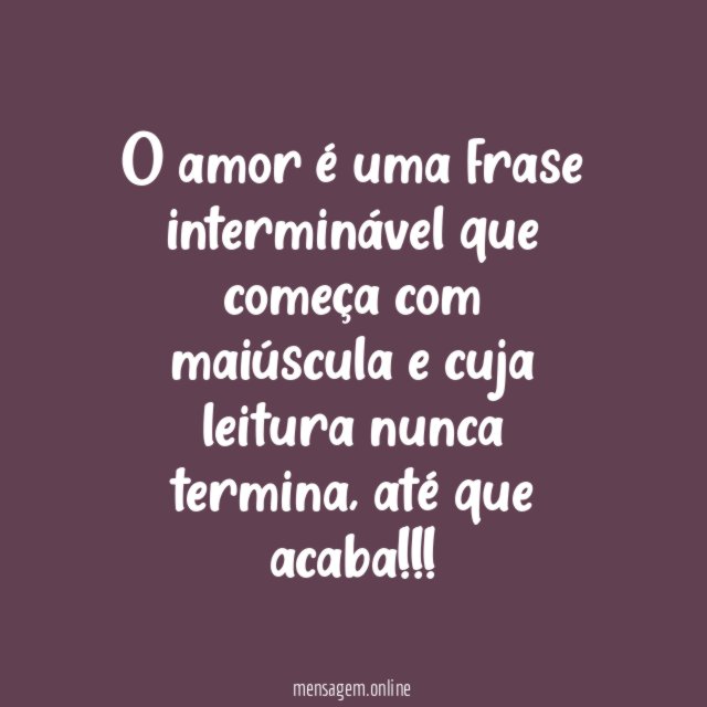 Frase interminável
