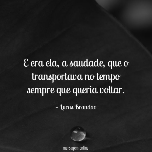 Voltar no tempo