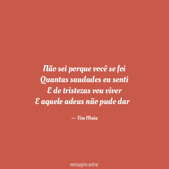 Gostava tanto de você