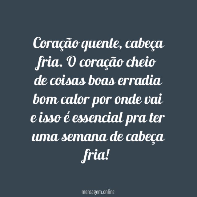 Cabeça fria