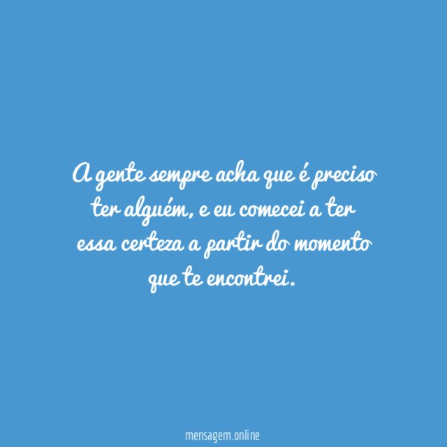 Aprendi que preciso de você