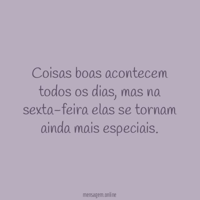 Coisas boas