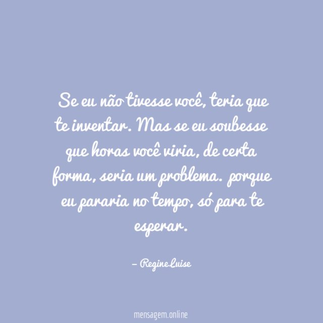 Esperar você