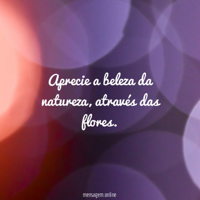 A dança das flores pra você