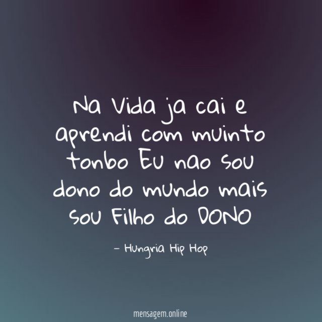 Na Vida ja cai e aprendi com muinto