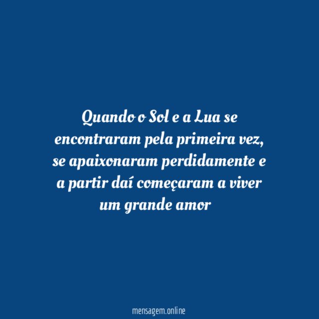 O Sol e a Lua