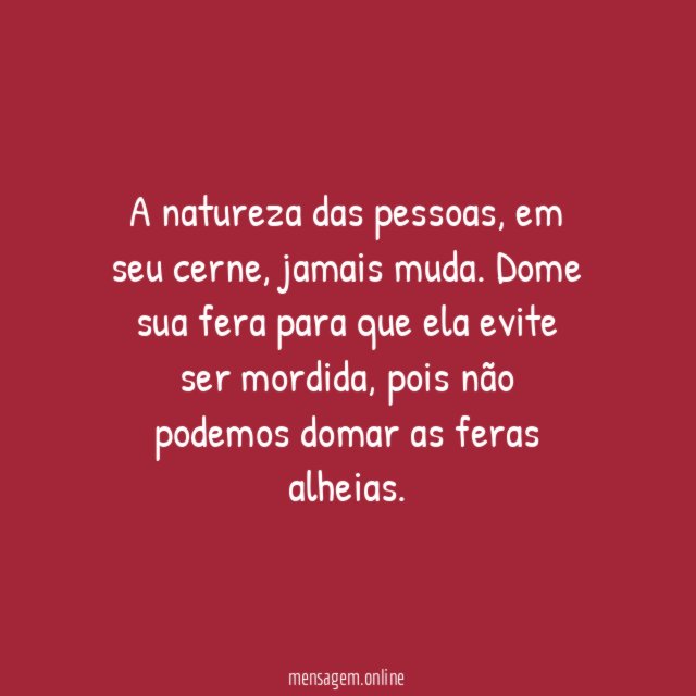 Lição de vida!