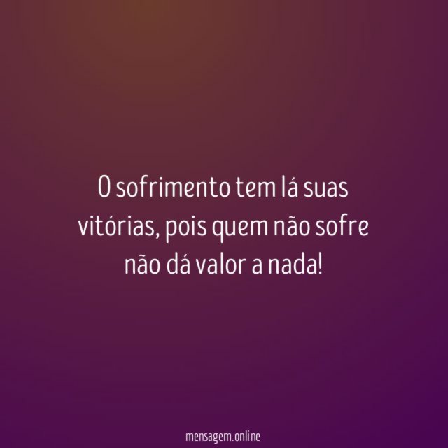 Quem não sofre