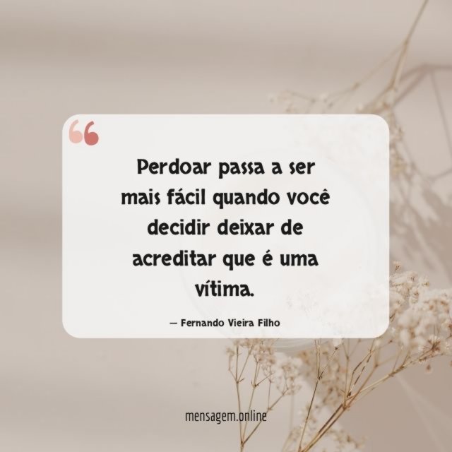 Perdoar passa a ser mais fácil quando você
