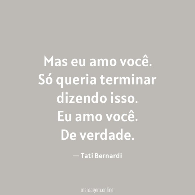 Amor e você