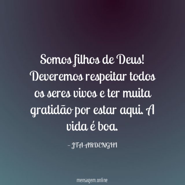 Somos filhos de Deus