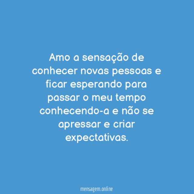 Sem expectativas