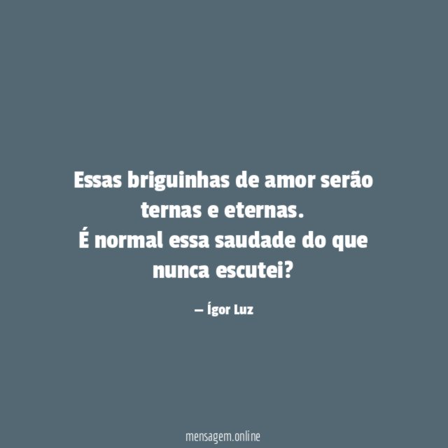 Ternas e Eternas