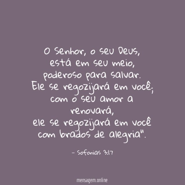 O seu amor a renovará