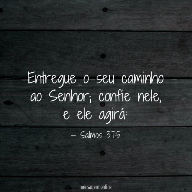 Entregue o seu caminho