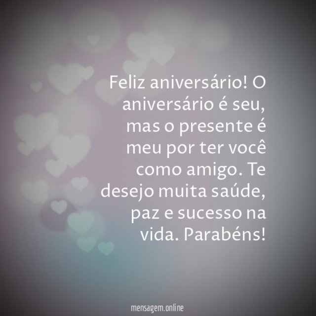 O aniversário é seu