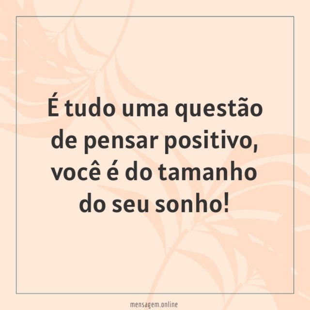 Pensar positivo