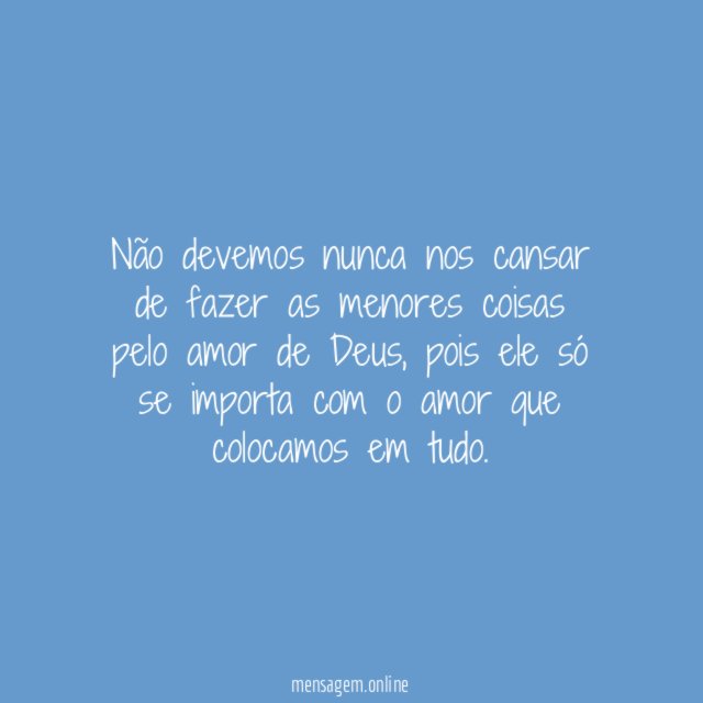 Deus se importa com amor