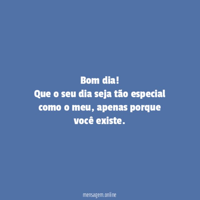 Bom dia