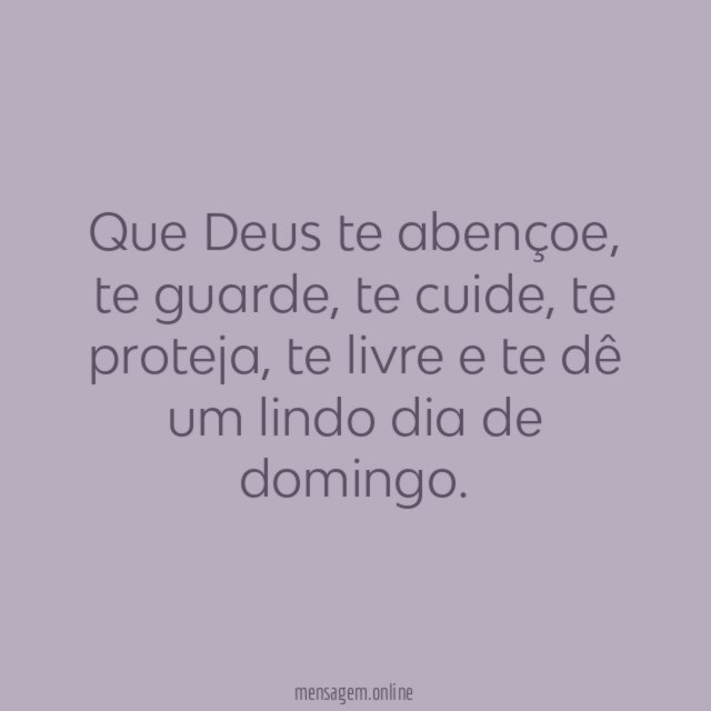 Que Deus te abençoe