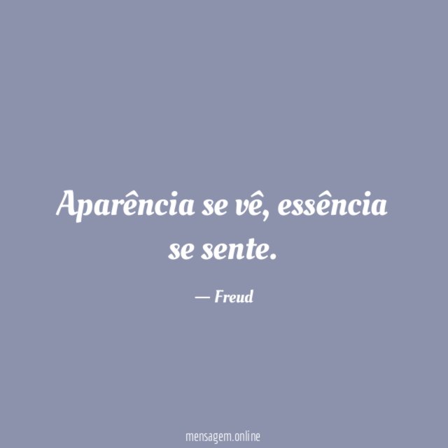 Aparência se vê