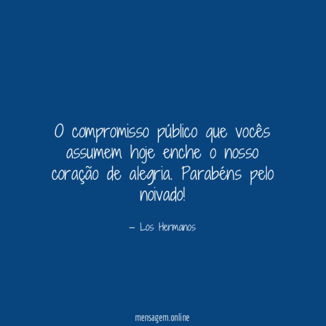 O compromisso público que vocês assumem hoje enche